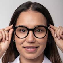 Women Eyeglasses - 黑色 - 查看 2