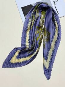 New Arrival Simple Printed Scarf 70cm Square Scarf, Fashion Women's Silk Scarf With Crinkle Design, Versatile Headband, Neck Scarf, Waist Belt, Unique Accessory - Multicolor - View 27