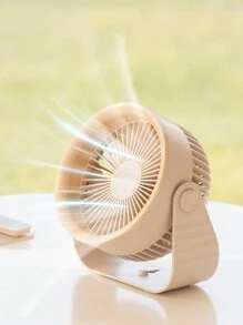 kinscoter 1PC Rechargeable 3600mAh Desktop Fan Multifunctional Electric Circulator Wireless Wall Portable Desk Fan Home Air Cooler - Khaki - View 1