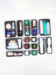 8pcs/Set Desk Drawer Organizer Dividers, Adjustable Drawer Separators For Makeup, , Pens, And Other Small Items Storage - Multicolor - View 4