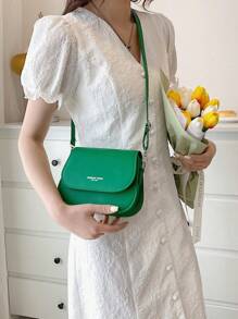 Yogodlns Vintage Saddle Crossbody Bag PU Leather Women's Luxury Design Small Handbag And Purse Ladies Travel Shoulder Messenger Bag Purse