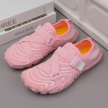 女士春季新款瑜伽鞋超轻训练深蹲室内健身跑步跳绳跑步鞋橡胶软底水上游泳鞋 - 粉色 - 查看 4