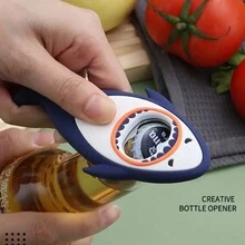 Creative Funny 3d Shark Bottle Opener Pvc Soft Magnet Refrigerator Sticker - Multicolor - View 5