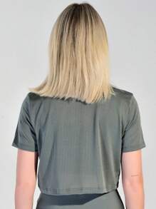 Women Sports Tees & Tanks - Màu xanh lá cây đậm - Xem 2