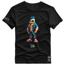 Men T-Shirts - 黑色 - 查看 1