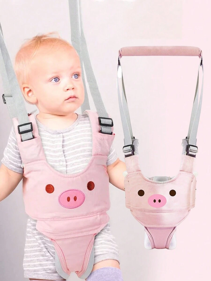2 In 1 Disassembly Adjustable Walking Baby Safety Harness With Waist Protection And Anti-Pull Rope - Pink - View 1