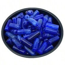 20pcs 8x20mm Cloud Effect Round Beads Made Of Acrylic, Suitable For Necklace, Bracelet, Earring, Pendant Diy Jewelry Making - Cylindrical - View 24