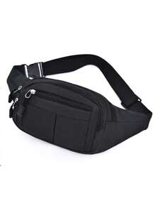 Túi thể thao mới 2024 thời trang, đơn giản, đa chức năng, túi đeo chéo vai dung tích lớn đa năng - màu đen - Xem 1