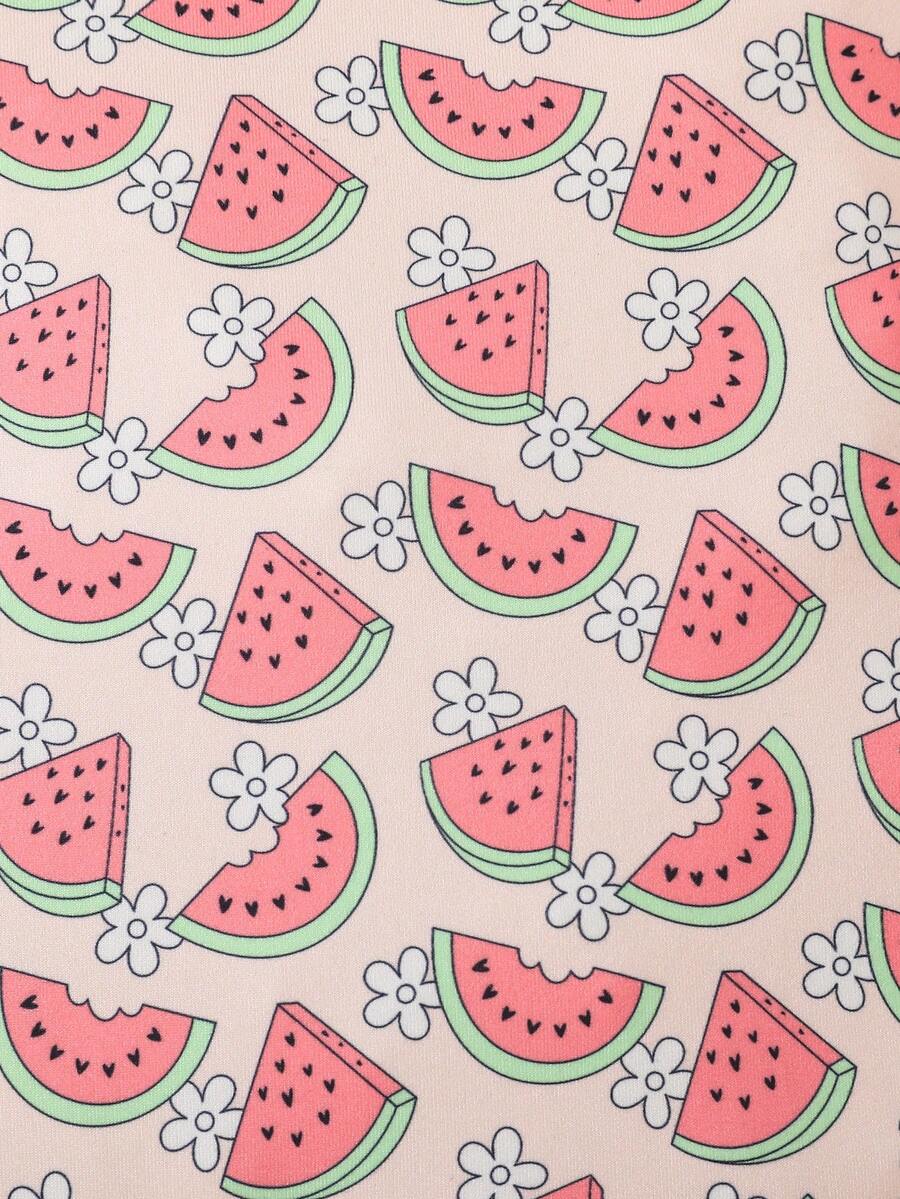 Newborn Infant Baby Boy Girl Clothes Romper Pink Watermelon Fruit One