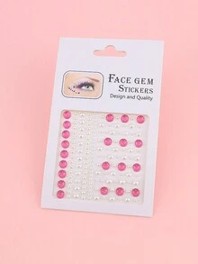 150入組鑽石眼妝貼紙,鑽石臉貼紙,diy裝飾配件,適用於兒童舞台裝飾 - 彩色 - 查看 11