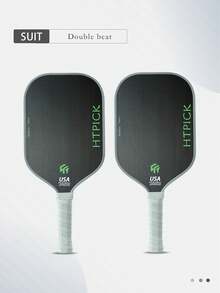 16mm Carbon Fiber Pickleball Paddle, Hot Molding Extended Professional Paddle, Hot Molding One-Piece Pickleball Racket - Random Color - View 4