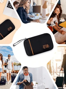 Torba podróżna Wise Torba na akcesoria elektroniczne Torba podróżna Akcesoria elektroniczne Etui do noszenia ładowarki kablowej Słuchawki do telefonu Power Bank Futerał do przechowywania Torba na kable Cyfrowa torba Słuchawki bezprzewodowe Zestaw słuchawkowy Bluetooth Słuchawki douszne dla biznesu, podróży, szkoły, uczelni, biura - Czarne - Zobacz 6