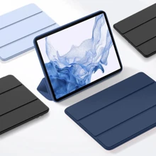 Foldable Tablet Case Compatible With Samsung Galaxy Tab S9 Fe S8 S7 A9 + A7 Lite S6 Lite / Tab P11 Plus, Compatible With Huawei MatePad /Redmi Pad Se, Shockproof Protective Cover - Navy Blue - View 7