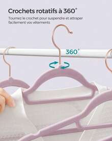 SONGMICS Closet Racks - Mauve Purple - View 5