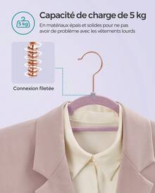 SONGMICS Closet Racks - Mauve Purple - View 3