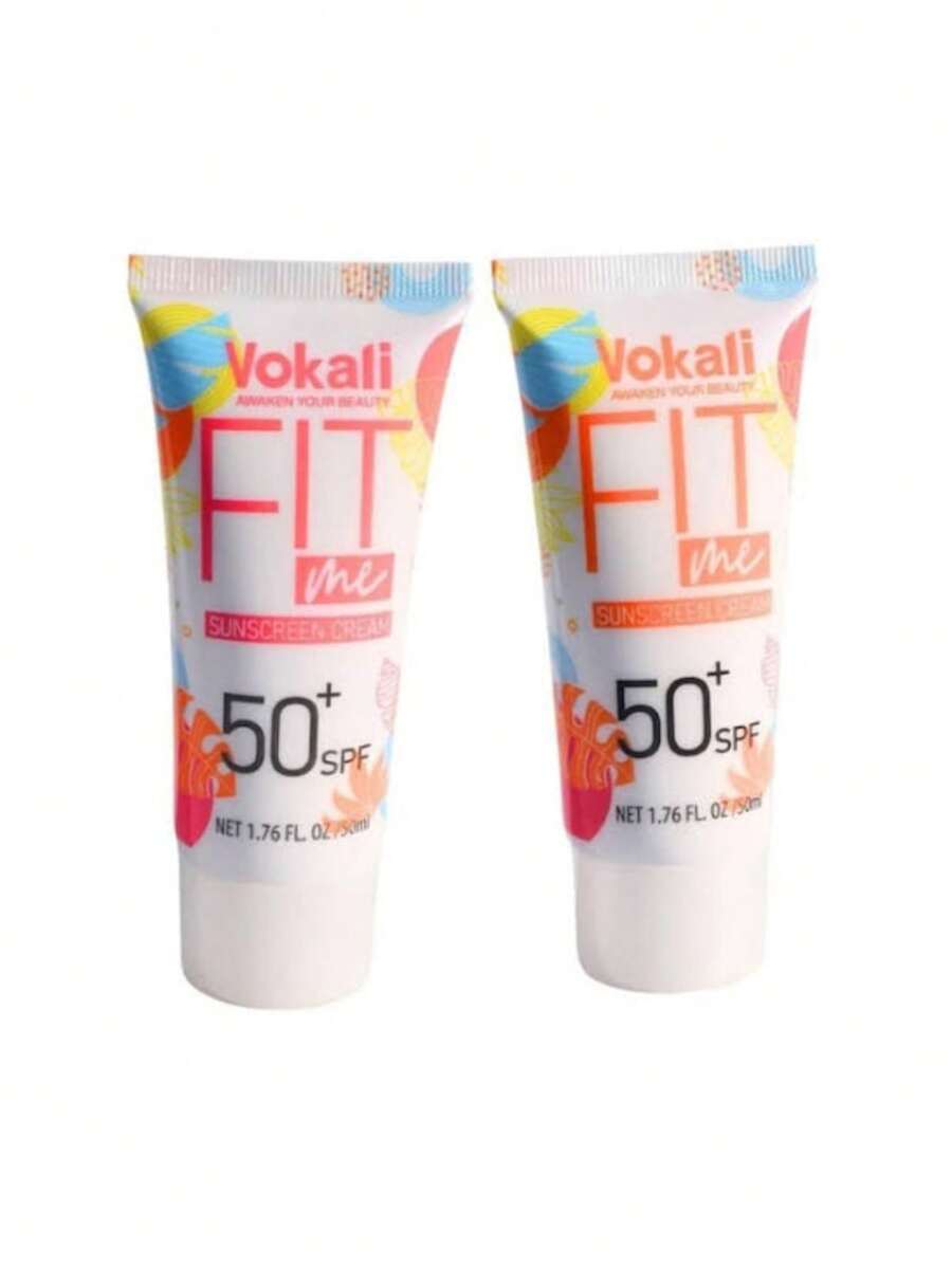 set 3 Fotosun UV 100 Protector Solar Facial Fps 50 Crema para Todo Tipo de Piel Protección Contra los Rayos del Sol Uso Diario - Naranja - Ver 1