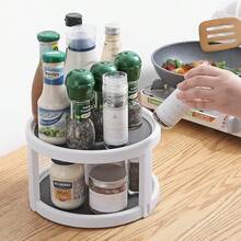 Porte-épices rotatif de rangement pour cuisine - Blanc - Voir 4