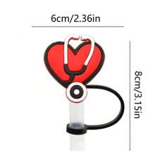 1入組吸管尖端蓋,用於杯中杯的矽膠吸管套,可重複使用的防濺潑飲料防塵套 - 彩色 - 查看 3