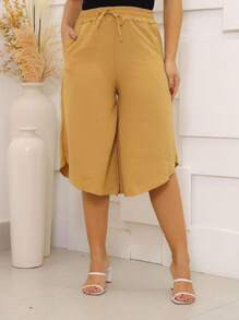 Women Pants - 米色 - 查看 4