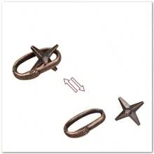 1 件经典 IQ 金属脑筋急转弯魔术拼图游戏玩具，适合成人趣味礼物，圣诞节，万圣节，！拼图，游戏，游戏，拼图，游戏，游戏，拼图，游戏，成人拼图，拼图礼物，烦躁玩具，100 片拼图 - 杏色 - 查看 7