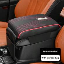 1pc Car Central Control Armrest Memory Foam Armrest Heightening Pad, Lengthened Central Armrest Box Pad - Multicolor - View 6