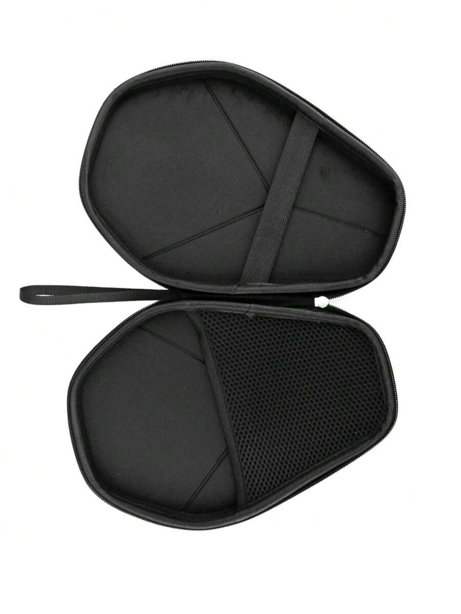 Rintifia Ellipses Ping Pong Paddle Case, Hard Shell Storage Bag For 2 Paddles & 4 Balls, Anti-Drop, Anti-Scratch (Gray