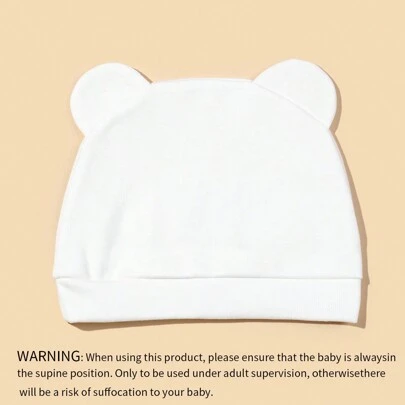 1 Mũ Beanie siêu mềm họa tiết hoạt hình cho bé, mũ chống gió ấm áp thoáng khí đa chức năng trong nhà/ngoài trời mùa xuân/hè, thích hợp để quấn chăn