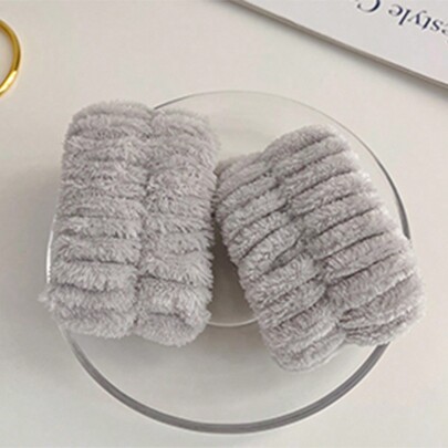 2pcs Water Absorbent Wristbands With Anti-Splash & Moisture Barrier Design For Women's Wrist Protection & Hand Washing, Suitable For Bathroom,Skincare Headband,Beauty,Skin Care Products,Spa,Self Care,Skin Care Tools,Face Care,Esthetician Supplies,Skin,Face Wash,Facial
