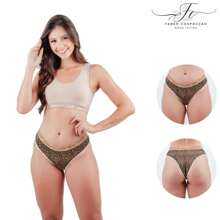 Kit 10 Calcinhas Tanga Elástico Exposto Cotton 100% Algodão Calcinha Conforto