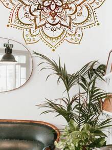 1入黃金漸層曼陀羅紋客廳臥室家居裝飾壁貼 - 彩色 - 查看 4