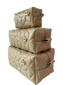 Toiletry Bags - Beige - View 2