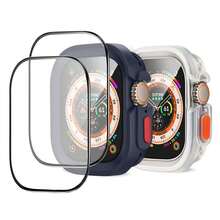 2 Packs Rugged Case Compatible With Apple Watch Ultra 49mm Case With 2 Packs Glass Screen Protector, Soft TPU Durable Shockproof Protective Bumper Cover For Ultra 49mm - Series Ultra 49mm - View 3