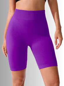 Women Shorts - Violet Purple - View 2