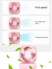 1入組迷你電扇和1入組數據線 - 粉色 - 查看 10