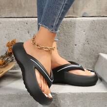 Flip-Flops Men's New Summer Fashion Wearing Non-Slip Sandals Outside The Sandals Lady Personalized Flip-Flops - Black - View 3