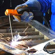 PINZA PORTA ELECTRODO HERRAMIENTA PARA SOLDAR - Naranja - Ver 4