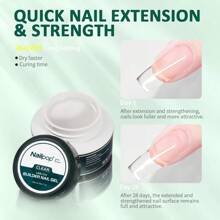 Nailpop建築指甲uv凝膠30克,透明硬凝膠,用於指甲增長,裸粉建築基底凝膠,適用於專業美甲沙龍家居diy - 查看 4