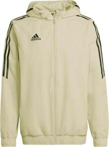 Adidas Rain Jacket Men's Beige Hooded Waterproof - Beis - Ver 1