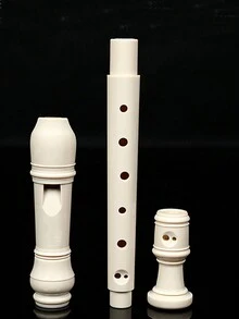 Beginner's 8 Holes Vertical Flute Instrument With Detachable Design - White - View 3