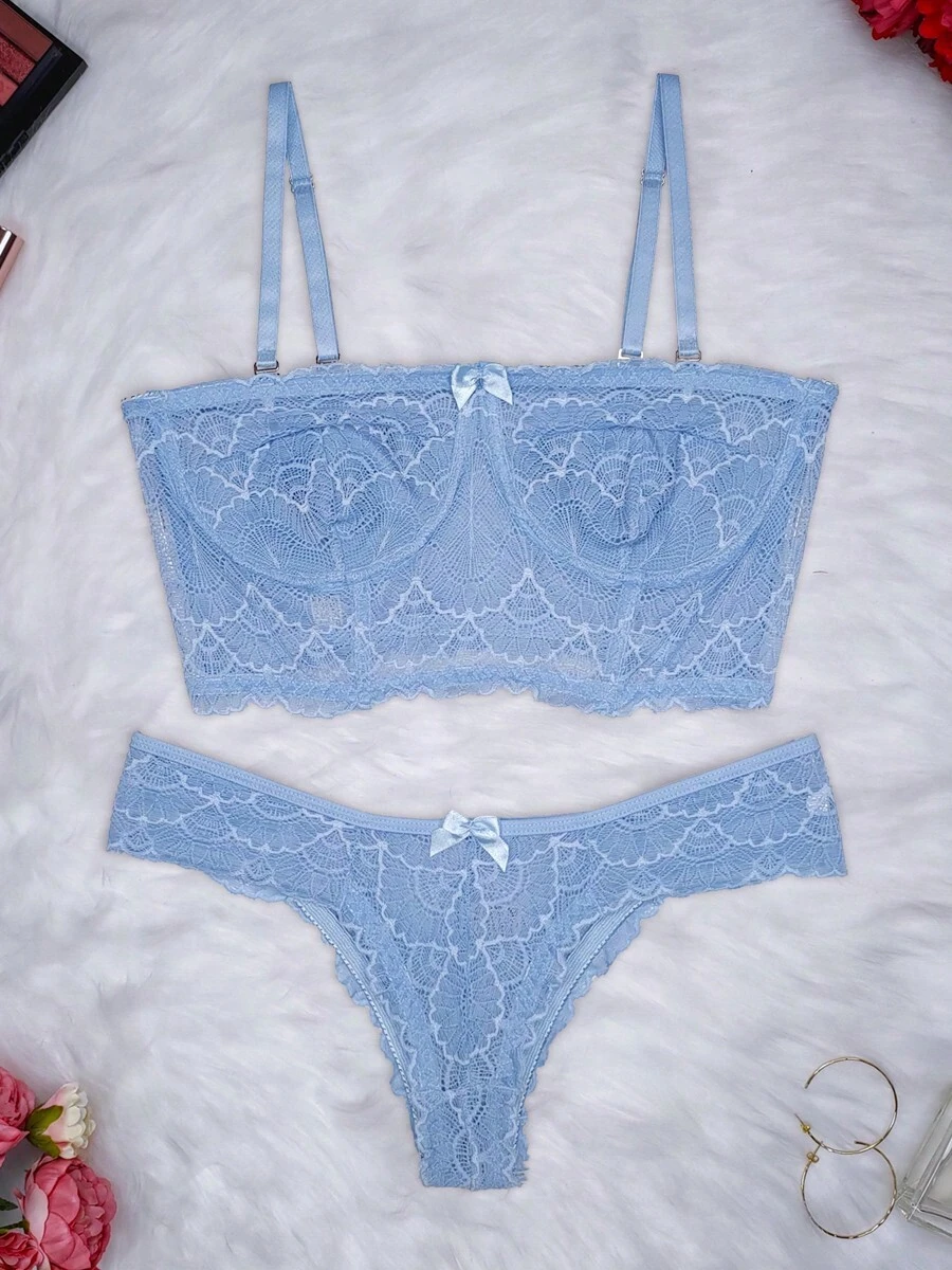 Women Bra & Panty Sets - Baby Blue - View 1