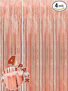 4入組雨滴簾帶led燈柱激光雨滴舞台背景派對裝飾,生日/婚禮道具 - 彩色 - 查看 4