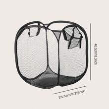 1pc/2pcs Small Laundry Basket, Collapsible Pop Up Mesh Laundry Basket With Reinforced Carry Handles - Portable And Convenient For Home, Bathroom, Kids Room, College Dorm, And Travel, Small Size Dress Pants Shoes Jeans Boots Skirt Laundry Hamper, Washing Basket Bathroom Organizer, Basket, Storage Basket, Foldable Laundry Basket