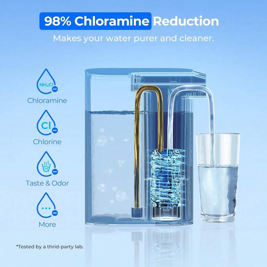 Waterdrop Chloramine Reduction Electric Water Filter Pitcher, Dispenser