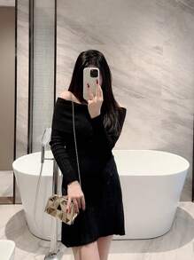 轻巧，商务休闲水钻装饰水桶包迷你抽绳设计，透明包仿珍珠包晚宴包，晚餐包迷人，优雅，精致，安静奢华水钻适合派对女孩，女人，新娘非常适合派对，晚宴/宴会圣诞派对礼服，与新年服装完美搭配，与女士派对礼服完美搭配，必备婚礼物品，与毕业礼服完美搭配，舞会礼服 - 金色 - 查看 12