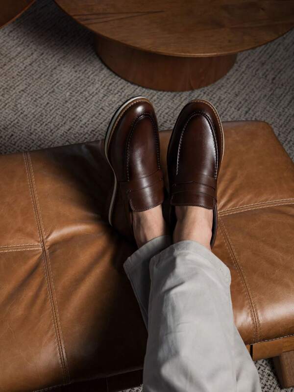 Sapato Masculino Mocassim Casual Versátil Formal Sapato Social Moderno