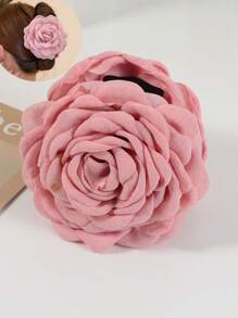 1个浪漫仙女大号布艺玫瑰发爪，法式扭辫发型造型器，发爪，发夹配饰，适合女性日常佩戴、各种造型、沙滩装、派对、舞蹈等场合，是送给女孩和女士的礼物，波西米亚风情人节发夹，发卡，发夹，发夹，发抓夹，发爪夹，秋冬季女士度假造型发饰，女士花朵发夹 - 彩色 - 查看 7