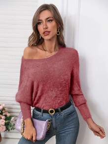Women Sweaters - 藕粉色 - 查看 1