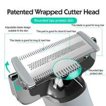 1入組男女電動身體毛髮刮刀,臉部毛髮刮刀,比基尼修剪器女性-濕/幹身體剃刀造型器,可更換刀頭,可充電usb,防水剃刀,白色 - 白色 - 查看 4