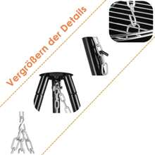 Schwenkgrill mit Feuerschale, Schwenkgrill, Holzkohlegrill, inkl. Grillrost,Höhenverstellbarer Kette und Dreibein (H:152 cm),Zum Grillen und Heizen im Freien