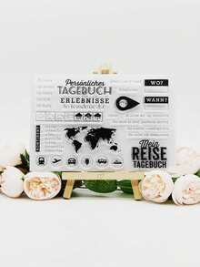 1pc Words Diy Silicone Transparent Stamp - Clear - View 2